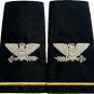 NEW GENUINE US ARMY SOFT SHOULDER EPAULETTES BULLION COLONEL RANK GREEN & BLACK