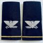 NEW GENUINE US ARMY SOFT SHOULDER EPAULETTES BULLION COLONEL RANK GREEN & BLACK