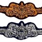 U.S. COAST GUARD BADGE: CUTTERMAN OFFICER NEW GOLD SILVER BULLION BADGE CP MADE