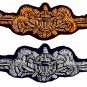 U.S. COAST GUARD BADGE: CUTTERMAN OFFICER NEW GOLD SILVER BULLION BADGE CP MADE