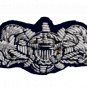 U.S. COAST GUARD BADGE: CUTTERMAN OFFICER NEW GOLD SILVER BULLION BADGE CP MADE