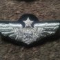 US AIR FORCE COMBAT SYSTEM OFFICER PILOT WING SILVER BULLION 3" CP BRAND