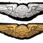 US ARMY AIR CORP WW2 NAVIGATOR SILVER & GOLD WINGS 3 INCH CP BRAND 4 COLLECTORS