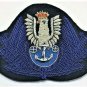 NEW POLAND NAVY OFFICER HAT CAP BLUE BADGE HAND EMBROIDERED CP MADE FREE US SHIP
