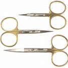 Fly Tying Scissors Gold Loops - Set of Three. Excellent Quality DR. Style Fly Tying Scissors Gold Loops - Set of Three. Excellent Quality DR. Style