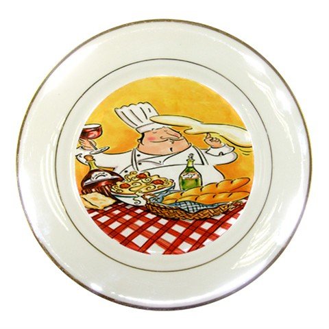 Italian Chef Porcelain Plate