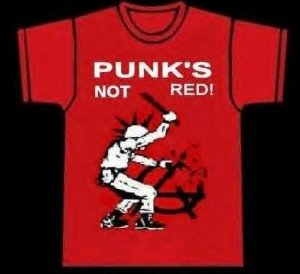 Punk's Not Red shirt