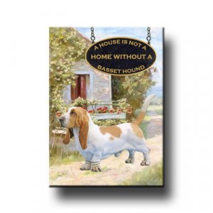 BASSET HOUND House Is Not A Home FRIDGE MAGNET No 1