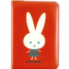 Cute A White Rabbit Red Name Credit Card Case Holder