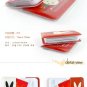 Cute A White Rabbit Red Name Credit Card Case Holder