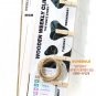 Cute Black White Cow Prints Design Weekly Messages Peg Note Memo Clipboard Holder