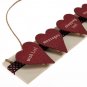 BIG Sweet Zakka Style Red Hearts Shopping List Wish Messages Menu Peg Note Memo Clipboard Holder