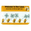 Cute And Sweet Bumble Bee And Flowers Cartoon Name Credit Card Case Holder