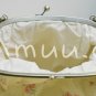 Sweet Zakka Style Big Pastel Yellow And Flowers Cotton Lace Trim Shoulder Bag