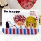 Cute Children Kids Dog Cartoon Name Credit Card Case Holder