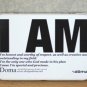 Retro Style I AM Inspirational Message Words Metal Box Business Name Cards Little Trinkets