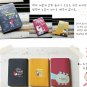 Cute Pony Brown Little Girl Cartoon Yellow Travel Passport Holder Case