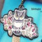 Quaint Retro Owl On A Tree Branch Design Luggage Bag Name Tag Charm
