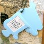 Fun Colorful Aeroplane And Rainbow Clouds Design Luggage Bag Name Tag Charm