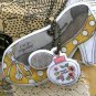 Very Pretty Yellow Polka Dots High Heel Shoes Perfume Bottle Luggage Bag Name Tag Charm