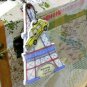 Quaint Retro Paris Tour Eiffel Tower And Taxi Cab Design Luggage Bag Name Tag Charm