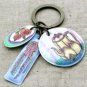 Sweet Teapot Roses Ribbon Pvc Padded Keychain