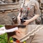 Wonderful Zakka Style Doma Brown And White Lace Trim Camera Strap