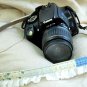 Wonderful Zakka Style Doma Blue Flowers Checks And White Lace Camera Strap