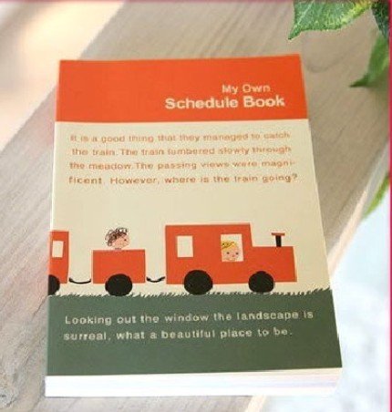 Cute Shinzi Katoh Train Any Year Diary Planner