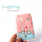 Cute Pink Panda Bear Cartoon Name Credit Card Case Holder