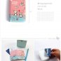 Cute Pink Panda Bear Cartoon Name Credit Card Case Holder