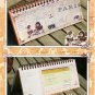Very Quaint And Pretty Peach Victorian Floral Lace Design Weekly Planner Diary