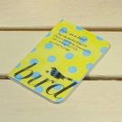 Retro Yellow With Blue Polka Dots Free As A Bird  Name Credit Card Case Holder