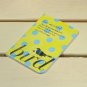 Retro Yellow With Blue Polka Dots Free As A Bird  Name Credit Card Case Holder