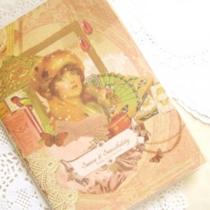 Victorian Vintage Floral Lace Any Year MONTHLY Slim Planner Diary