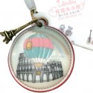 Retro Hot Air Balloon Italy Eiffel Tower Charm Mps Camera Handphone Charm