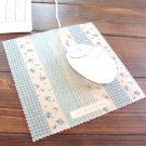 Sweet Zakka Blue Flowers Polka Dots Mouse Pad