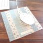 Sweet Zakka Blue Flowers Polka Dots Mouse Pad