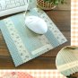 Sweet Zakka Blue Flowers Polka Dots Mouse Pad