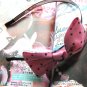 Pink Satin Like Lace Ribbon Bow Hairband Headband