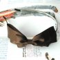 Brown Triple Ribbon Bow Hairband Headband