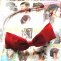 Red Triple Ribbon Bow Hairband Headband