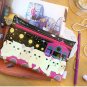 Lovely Jetoy Cats At Planetary Moonlight Black Make Up Case Big Purse