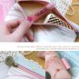 Lovely Jetoy White Cat Pink Pearl Make Up Case Big Purse