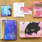 Cute Jetoy Black Cat Pink Roses Multi Purpose Big Bank Passport Holder Case