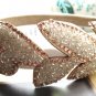 Ivory Beige Bridal Prom Leave Design Bow Hairband Headband