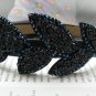 Elegant Navy Blue Beige Bridal Prom Leaves Bow Hairband Headband