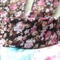 Sweet Brown Pink Flowers Long Tail Hairband Headband