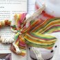 Zakka Colorful Stripes Lace Ponytail Holder