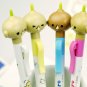 Kawaii Mr Potoro Bean Food Bobble Heads Ink Pens 2's - Blue And Yellow